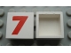 Lot ID: 271037164  Part No: Mx1022Apb229  Name: Modulex, Tile 2 x 2 (no Internal Supports) with Red Number 7 Pattern