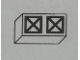 Part No: Mx1021Apb75  Name: Modulex, Tile 1 x 2 with Black Squares Crossed Diagonal Pattern