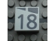 Part No: Mx1022Apb174  Name: Modulex, Tile 2 x 2 (no Internal Supports) with Dark Gray Slopes and Calendar Week Number 18 Pattern