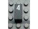 Part No: Mx1021Apb52  Name: Modulex, Tile 1 x 2 with White Calendar Day Number  '4' Pattern