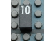 Part No: Mx1021Apb55  Name: Modulex, Tile 1 x 2 with White Calendar Day Number '10' Pattern