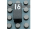 Part No: Mx1021Apb58  Name: Modulex, Tile 1 x 2 with White Calendar Day Number '16' Pattern