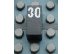 Part No: Mx1021Apb65  Name: Modulex, Tile 1 x 2 with White Calendar Day Number '30' Pattern