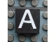 Lot ID: 425723274  Part No: Mx1022Apb001  Name: Modulex, Tile 2 x 2 (no Internal Supports) with White Capital Letter A Pattern