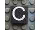 Lot ID: 425723278  Part No: Mx1022Apb003  Name: Modulex, Tile 2 x 2 (no Internal Supports) with White Capital Letter C Pattern