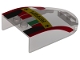 Part No: 18973pb02  Name: Windscreen 6 x 4 x 1 1/3 Canopy Straight Sides with 'Ferrari', Italian Flag and Black and Red Pattern