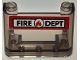 Part No: 3823pb03 Name: Windscreen 2 x 4 x 2 with Black 'FIRE DEPT' and Fire Logo on White Background with Red Border Pattern (Sticker) - Set 40393 Part No: 3823pb03 Name: Windscreen 2 x 4 x 2 with Black 'FIRE DEPT' and Fire Logo on White Background with Red Border Pattern (Sticker) - Set 40393