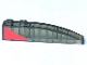 Part No: 42022pb44R  Name: Slope, Curved 6 x 1 with Red Triangle Pattern Model Right Side (Sticker) - Set 8156