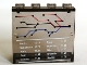 Part No: 4215bpb36  Name: Panel 1 x 4 x 3 - Hollow Studs with Train Map and Schedule Pattern (Sticker) - Set 7897/7997