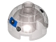 Part No: 553pb025  Name: Brick, Round 2 x 2 Dome Top with Blue Pattern (Imperial Astromech)