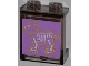 Part No: 87552pb014  Name: Panel 1 x 2 x 2 with Side Supports - Hollow Studs with X-Ray Dog Skeleton on Medium Lavender Background Pattern (Sticker) - Set 3188