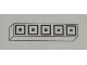 Part No: Mx1051pb13  Name: Modulex, Tile 1 x 5 with Black Squares Outline Double Pattern