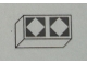 Part No: Mx1021Apb77  Name: Modulex, Tile 1 x 2 with Black Diamonds Outline Pattern