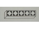 Part No: Mx1051pb12  Name: Modulex, Tile 1 x 5 with Black Diamonds Outline Pattern