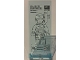 Part No: 30292pb078  Name: Flag 7 x 3 with Bar Handle with Digital Display Screen with Dark Bluish Gray Iron Man Suit Design and 'MARK VI IMPROVED' Pattern (Sticker) - Set 76315