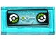 Part No: 3069pb0456  Name: Tile 1 x 2 with Lime and Silver Head-Up Display (HUD) and 2 Gauges Pattern (Sticker) - Set 70173