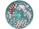 Part No: 43898pb014 Name: Dish 3 x 3 Inverted (Radar) with Laundry and Bubbles in Washing Machine, Bright Pink, Red and White Socks and Boxer Shorts with Hearts Pattern Part No: 43898pb014 Name: Dish 3 x 3 Inverted (Radar) with Laundry and Bubbles in Washing Machine, Bright Pink, Red and White Socks and Boxer Shorts with Hearts Pattern