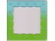 Part No: 45495pb02  Name: Clikits Frame, Square with 16 Holes with Color Graduating to Trans-Light Bright Green Pattern