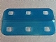 Part No: 46606  Name: Clikits Plastic, Rectangle 5 x 8 1/2 with Rounded Corners and 6 Holes