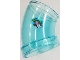 Part No: 49737pb01  Name: Cylinder Tube, Curved 45 degrees with Fish with Lime Fins Pattern (Sticker) - Set 41430