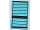 Part No: 57895pb018  Name: Glass for Window 1 x 4 x 6 with Black Stripes Pattern (Sticker) - Set 76005