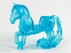 Part No: 58484c01pb01  Name: Horse with 2 x 2 Cutout, Long Swooshy Tail with Metallic Light Blue Eyes Pattern (Nokk)