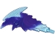 Part No: 5982pb02  Name: Flame Trail Spiked with Axle End with Marbled Dark Purple Pattern