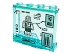 Part No: 60581pb203  Name: Panel 1 x 4 x 3 with Side Supports - Hollow Studs with Display Screen with Spider-Man, 'RENDERING...' and Bar Chart Pattern (Sticker) - Set 76175