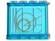 Part No: 60581pb283  Name: Panel 1 x 4 x 3 with Side Supports - Hollow Studs with Orange Circles and Lines Pattern (Sticker) - Set 75098