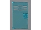 Part No: 60616pb003  Name: Door 1 x 4 x 6 with Stud Handle with Police Badge on 3 White Stripes Top Pattern (Sticker) - Set 4440