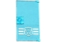 Part No: 60616pb013  Name: Door 1 x 4 x 6 with Stud Handle with Police Badge on 3 White Stripes Bottom Pattern (Sticker) - Set 60069