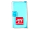 Part No: 60616pb074  Name: Door 1 x 4 x 6 with Stud Handle with 'OPEN 24/7' Sign on Red Background Pattern (Sticker) - Set 60132