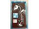 Part No: 87544pb118  Name: Panel 1 x 2 x 3 with Side Supports - Hollow Studs with Zebra X-Ray with Broken Bone on Reddish Brown Background Pattern (Sticker) - Set 41717