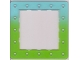 Part No: clikits069pb02  Name: Clikits Frame, Square with 16 Holes with Color Graduating to Trans-Light Bright Green Pattern