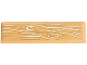 Part No: 2431pb0883  Name: Tile 1 x 4 with Tan Wood Grain Pattern (Sticker) - Set 41363