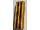 Part No: 2454pb199  Name: Brick 1 x 2 x 5 with Dark Brown and Yellow Stripes Pattern on All Sides (Stickers) - Set 75978