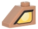 Part No: 3040pb015L  Name: Slope 45 2 x 1 with Yellow Clayface Eye Pattern Model Left Side