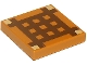 Lot ID: 241807248  Part No: 3068pb0893  Name: Tile 2 x 2 with Dark Brown Minecraft Crafting Table Grid Pattern