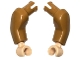 Lot ID: 231939051  Part No: 3777937783c01  Name: Arm Large with Pin, (Matching Left and Right) Pair with Light Nougat Hands