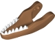 Lot ID: 403182851  Part No: 38897pb02  Name: Dinosaur Jaw Lower Carnotaurus with White Teeth Pattern