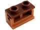 Part No: 3937c12  Name: Hinge Brick 1 x 2 with Reddish Brown Top Plate (3937 / 3938)