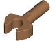 Part No: 48729b  Name: Bar   1L with Clip Mechanical Claw - Cut Edges and Hole on Side