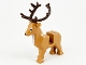Part No: 51493c01pb01  Name: Deer with Dark Brown Antlers (Stag, Reindeer)