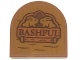 Part No: 5520pb008 Name: Tile, Round 2 x 2 Half Circle Extended with Wood Grain and 'BASHFUL' Pattern (Sticker) - Set 43242 Part No: 5520pb008 Name: Tile, Round 2 x 2 Half Circle Extended with Wood Grain and 'BASHFUL' Pattern (Sticker) - Set 43242