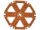 Part No: 64566  Name: Technic, Plate Rotor 6 Blade with Clip Ends Connected (Water Wheel) - Hollow Studs