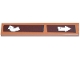 Part No: 6636pb359 Name: Tile 1 x 6 with White Arrows on Reddish Brown and Dark Brown Wooden Boards Pattern Part No: 6636pb359 Name: Tile 1 x 6 with White Arrows on Reddish Brown and Dark Brown Wooden Boards Pattern