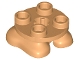 Part No: 66858  Name: Legs with Plate Round 2 x 2 and Axle Hole - 2 Feet