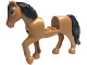 Part No: 69820c01pb09 Name: Horse, Friends Style with 2 x 2 Cutout and Movable Neck with Fixed Flexible Rubber Black Tail and Mane with Tan Eyes, Black Eyebrows Pattern (Spring) Part No: 69820c01pb09 Name: Horse, Friends Style with 2 x 2 Cutout and Movable Neck with Fixed Flexible Rubber Black Tail and Mane with Tan Eyes, Black Eyebrows Pattern (Spring)