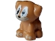 Part No: 69901pb10  Name: Dog, Friends, Puppy, Standing, Small with White Eyes and Pupils, Black Irises and Nose, Tan Muzzle and Toes Pattern (Sonic the Hedgehog Becky / Bear)