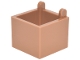 Part No: 7711  Name: Container, Box 2 x 2 x 1 1/3 - Top Opening with Hinge and Hole in Bottom